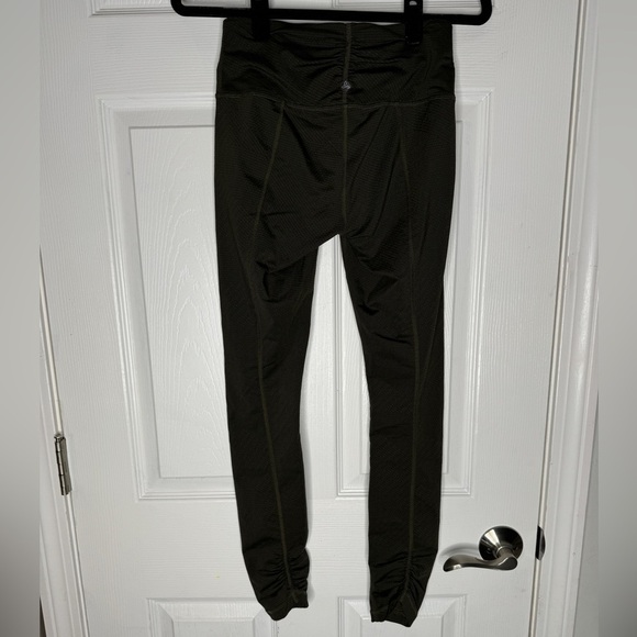 PRANA Green Misty Jacquard Yoga Leggings Size XS - Picture 4 of 10